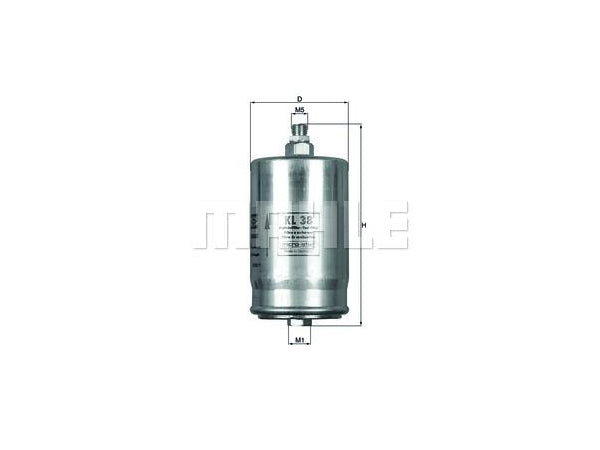 MERCEDES W126 W201 W140 M103>111 M116>119 Yakıt Filtresi Büyük Tip Vidalı; Sac - - KHT_KL38