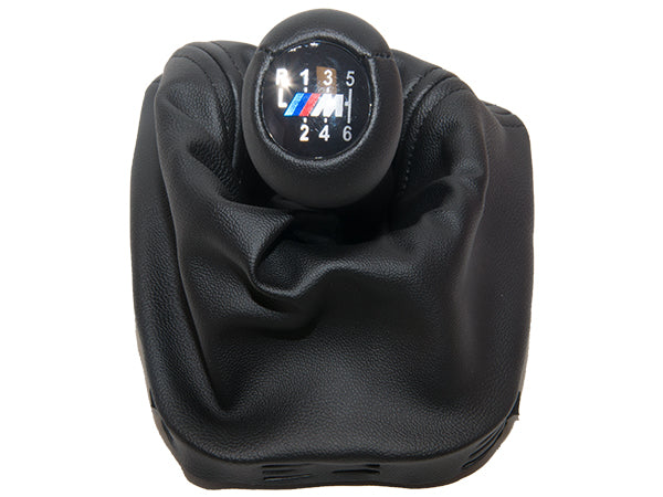 BMW E46 Topuzlu Vites Körüğü -6 İleri- Man.Şanz; Siyah Suni Deri -///M- - B A1434426/884BK