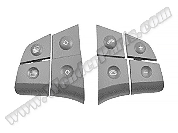 MERCEDES W164 X164 W251 Direksiyon Tuş Takımı Set:8ad Gri - - M A1648209710S2