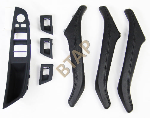 BMW S.5 F10 S.5 F10 LCI İÇ KAPI KOLU SETİ 7 PARÇA DERİ SİYAH 51417225861