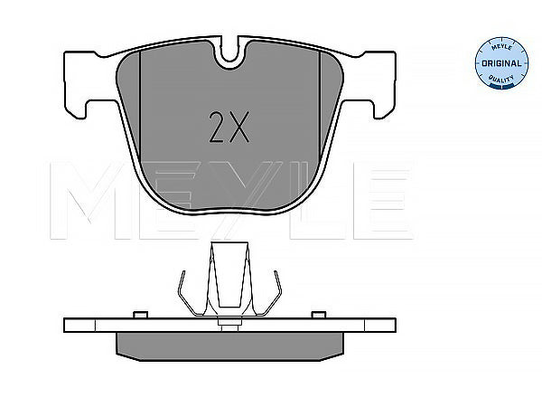 BMW E60 E65 X5:E70 X6:E71 Fren Balatası Arka 530>550i 530/535d; 740>760i 730>745d; 3.0d>5.0i - MEY_0252373017