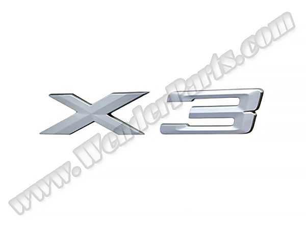 BMW X3:E83 Bagaj Yazısı -X3- - - B A51143330132