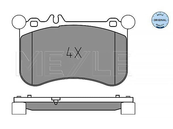 MERCEDES W212 W221 Fren Balatası Ön E500; S500 - MEY_0252521917