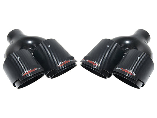 BMW -BMW-  Egzoz Ucu Çiftli 100mm; Siyah (OEM-Kalite) -///M- - Z BMWM03HD