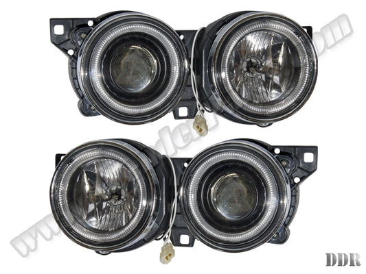 BMW E30  Komple Far (Set) Kristal, Siyah - 1988-91 B A1386753/754R2