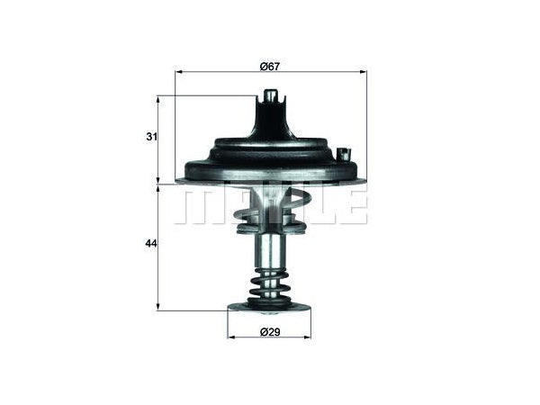 MERCEDES W124>140 M116>119 Termostat 80C - - MHE_TX2680D