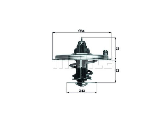BMW E32 M70 Termostat 80C - - MHE_TX3680D