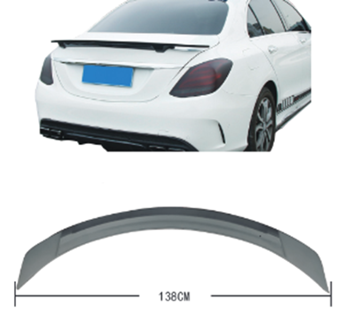 MERCEDES W205  Bagaj Spoyleri - -RT-STYLE- - M A2057909990