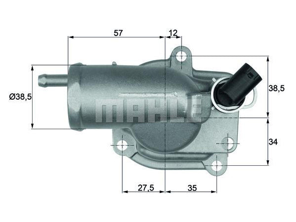 MERCEDES W210 OM611 Termostat 87C - - MHE_TH1087