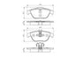 MERCEDES W204  Fren Balatası Arka 180>350 - BSH_0986495105