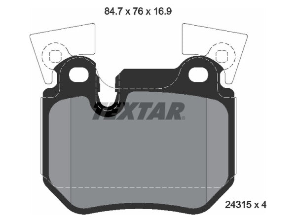 BMW E87 E90  Fren Balatası Arka -Performance- 2.3>3.0i/d - TEX_2431501